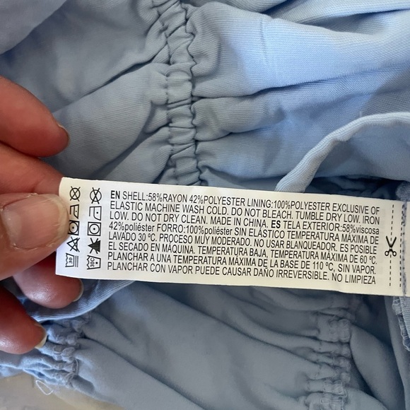 Forever 21 Light Blue Ruched Crop Camisole - Picture 6 of 6